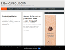 Tablet Screenshot of essai-clinique.com